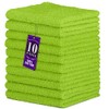DecorRack 10 Pack 100% Cotton Wash Cloth, Luxurious Soft, 12