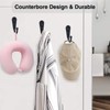14 PCS Wall Mounted Hooks Coat Hooks with 30 PCS