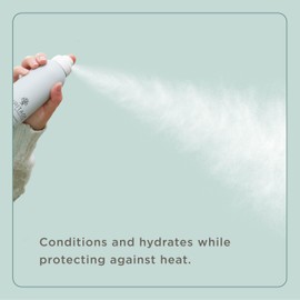 Hairitage Argan Oil Heat Protectant Spray for Dry Hair and Re-Heat Styling - Hydrating and Conditioning Formula - Argan Oil + Rice Protein - Protects Hair Up to 450°F for Re-Heat Hair Styling - 5 oz