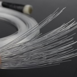 CHINLY 0.03in(0.75mm) 328ft(100M)/roll PMMA Plastic end Glow Fiber Optic Cable for Star Sky Ceiling All Kind led Light Engine Driver
