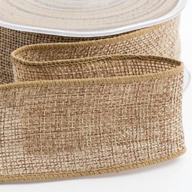 Country Hessian Wired Edge 38mm x 10M - Natural