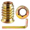 3/8"-16 Threaded Inserts for Wood Nutsert Furniture Screw-in Nut 20mm