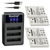 Kastar 4 Pack EN-EL5 Battery and Triple Charger Compatible with