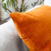 Encasa XO Chenille Cushion Covers Set of 2 | Orange