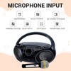SingingWood NP030AB-GK Portable Karaoke System, Portable CD Player Boombox with