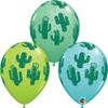 Qualatex Cactus Balloons, Assorted Colours 11-Inch