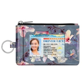 Fintie Zip ID Case Card Holder, Slim Coin Purse Wallet RFID Blocking Change Pouch with Key Chain