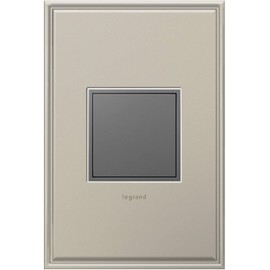 Legrand adorne 15Amp 1-Gang Pop-Out Outlet in Magnesium, ARPTR151GM2