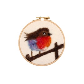 Wizardi Felting Kit - Kingfisher 2D Kit. in Support of RSPB Charity KTS-RSPB-Kingfisher The Makerss