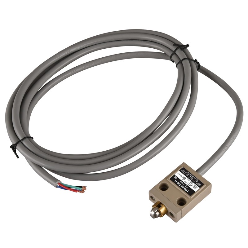 Heschen Compact Prewired Limit Switch, TZ-3103, Cross Roller Plunger, SPDT,