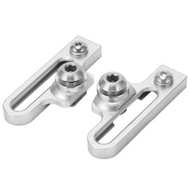 SPYMINNPOO Bike Brake Extension C Caliper Adapters 2Pcs, 55mm Aluminum Alloy C Brake Clamp Extention Convert Seat for Road Bikes(Silver)