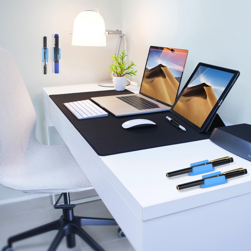 20 Pack Pen Holder Silicone,Adhesive Pen Holder for Desk,Marker Clip