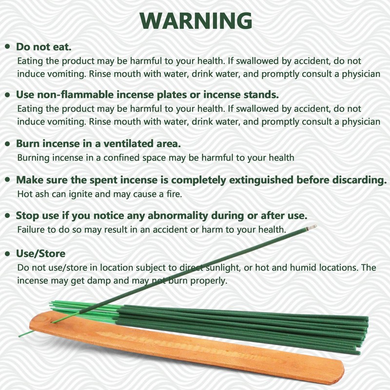 Citronella Incense, Suitable for Indoors & Outdoors, Camping, 20 Sticks