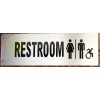 BuildingSigns.com Restroom ACCESSIBLE Sign -Two-Sided/Dou