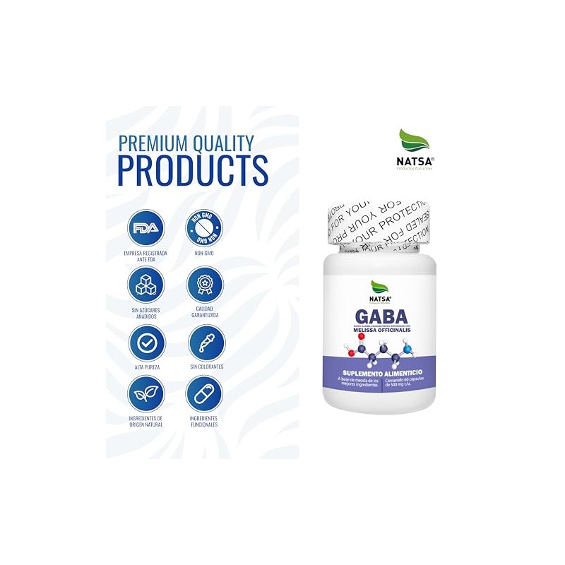 NATSA Gaba 60 cápsulas, calidad Premium
