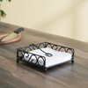 Scroll Design Flat Napkin Holder (Black), By Home Basics /