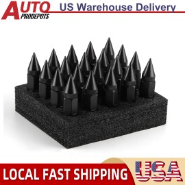 VEHITO 20PCS M12x1.5 60mm Wheel Rims Spiked Lug Nuts Spikes Extended Tuner Lug Nuts