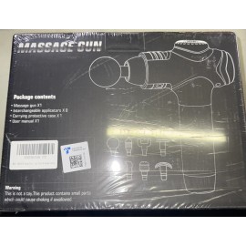 Raemao X6 Massage Gun, 10 Speeds, 15 Applicators, Black