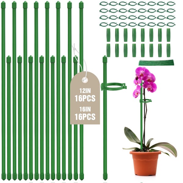 Joyhalo 32 Pack Plant Stakes for Indoor Plants, 12 Inch