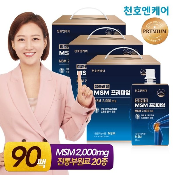 Cheonho NCare Youth Joint MSM Premium 70ml 30 packs 3 boxes, single option / 천호엔케어  청춘관절 MSM 프리미엄 70ml 30팩 3박스, 단일옵션