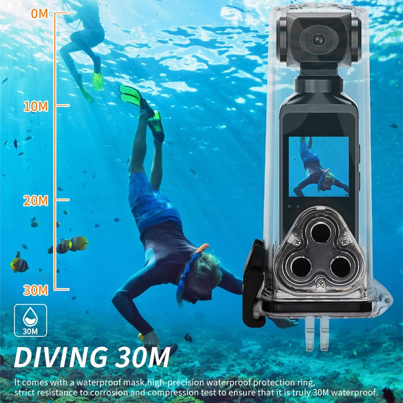 ​​4K Action Camera with 270° Rotatable Anti-Shake & 30m -