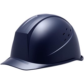 Midori Anzen SC11BV RA Helmet for Work, ABS Material, Vented Rain Guard, Prevents slipping, Navy