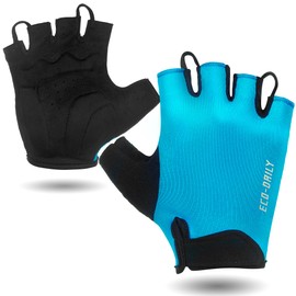 Eco-daily Cycling Bike Gloves Padded Half Finger Lightweight Shock-Absorbing Anti-Slip MTB Road Bicycle for Men/Women