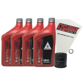Cyclemax Oil Change Kit fits 2001-2014 Honda GL GL1800 Goldwing Gold Wing Synthetic
