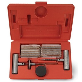 J&R Quality Tools Tire Repair Kit Set to Plug Flat and Punctured Tires | 35-Piece Set