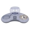 Double Cat Bowls Pet Food and Water Bowl Set Tilted