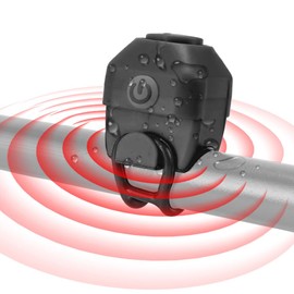 Firejoy Campana De Bicicleta 130 dB, Timbre de Bicicleta Impermeable, Bocina de Bicicleta para Adultos con 5 Modos de Sonido, Adecuado para Bicicleta de Montaña y Bicicleta de Carretera.