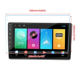 Navigation Screen Protector Anti-Glare Anti-Fingerprint Central Control Navigation Tempered Film with Cleaning Kit for Car (10 Inch)