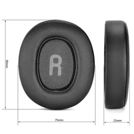 Tune 750BT Earpads - Replacement Ear Cushion Compatible with JBL Tune 700BT / 710BT / 700BTNC / 750BT / 760BTNC Headphone,Softer Protein Leather, High-Density Noise Cancelling Foam (Black)