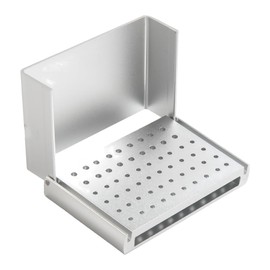58 Holes Dental Burs Holder Block Case for Diamond FG and CA Burs Sliver
