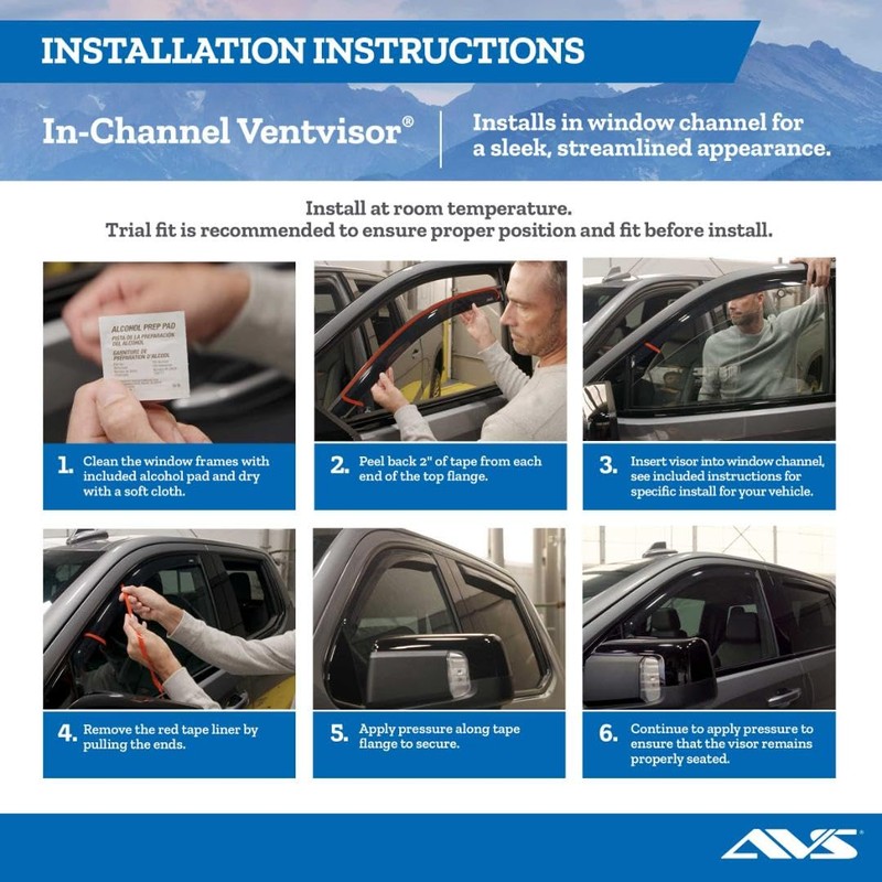 Auto Ventshade [AVS] in-Channel Rain Guards for 2022-2026 Nissan Frontier,