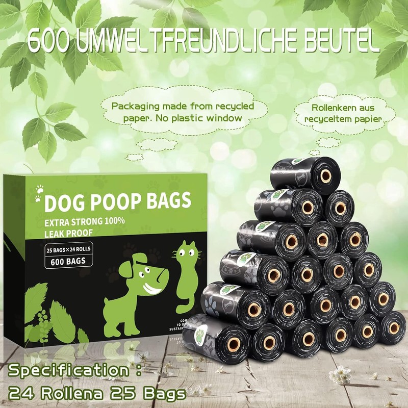 NCKIHRKK 600 Pezzi Sacchetti Cane Cacca, a base di Amido