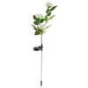 Solar Power LED Camellia Flower Light for Outdoor Yard Garden