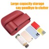 Car Leather Cup Holder Gap Bag for Mobile Phones Glasses