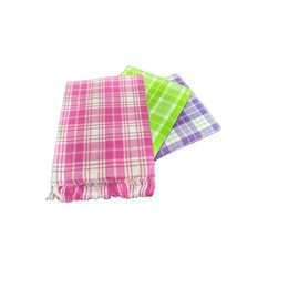 Cotton Colors Cotton Bath Towel  (Pack of 3, Large Size,Multicolor)