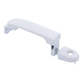 MOTOKU White Exterior Door Handle with Keyhole for Nissan Versa 2007-2012 Tiida 2007-2017 Outer Outside Front Left Driver Side