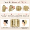 Sofeiyan Hairpiece with Clip, Hairpiece Braid with Flexible Wire for