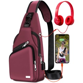 Waterproof Sling Bag Crossbody Backpack for Men Women Sling Backpack Hiking Daypack