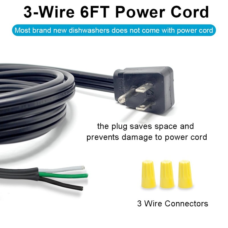 TT FLEX Universal Dishwasher Installation Kit,4 Ft Stainless Steel Dishwasher