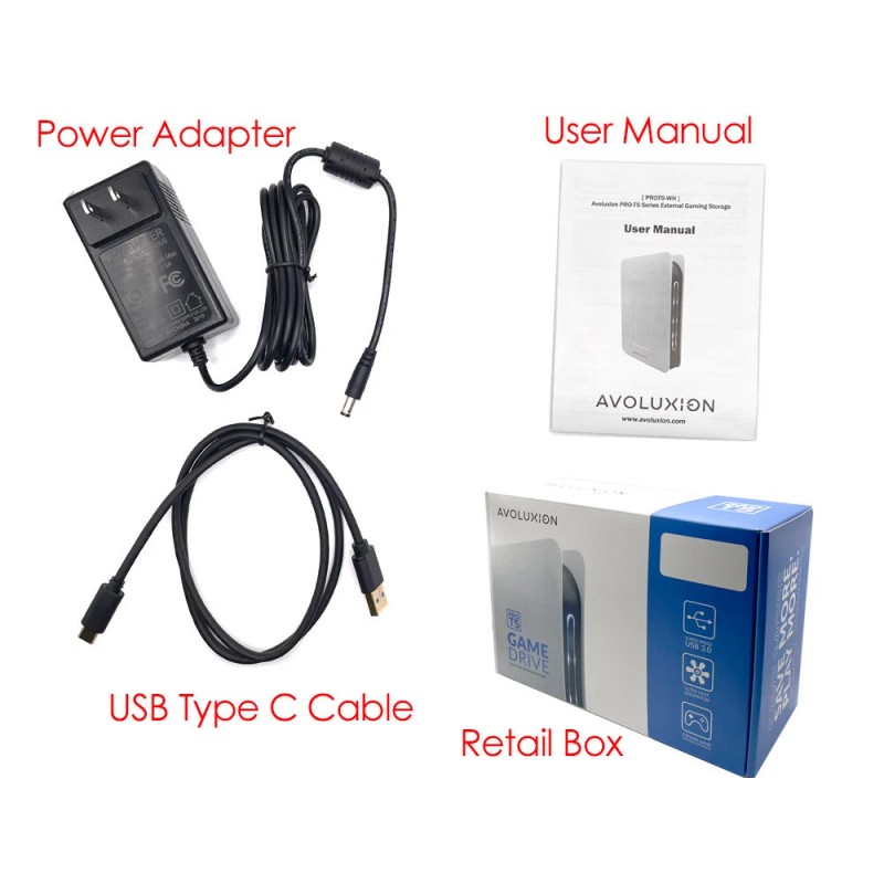 Avolusion PRO-T5 Series 3TB USB 3.0 External Hard Drive for