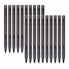OMEGA Triad-TC Ballpoint Pens, BLACK, Fine Point (0.7 mm), Pack