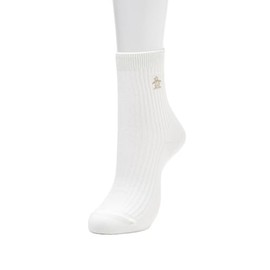 Munsing Wear MG5SSO00L Women's Socks, Classic, Regular Length, Penguin Embroidery, Antibacterial, Odor Resistant, Golf, WH00 (white)