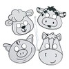 Color Your Own Farm Animal Masks - Crafts for Kids
