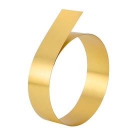 Winfox Gold Brass Sheet Roll 0.5mm x 50mm x 1000mm, Flexible Metal Foil Plate, Brass Metal Sheet Strip, for DIY Crafts, Jewellery Making, Model Repairs