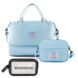 Artmitz Women’s Weekend Bag – Stylish Travel Duffel, Overnight Bag, Gym Bag, Sports Holdall with Cosmetic & Toiletry Bags – Perfect Carry-on & Weekender Bag