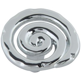 Atlas Homewares 140-CH 1-1/2-Inch Signature Single Scroll Knob, Polished Chrome